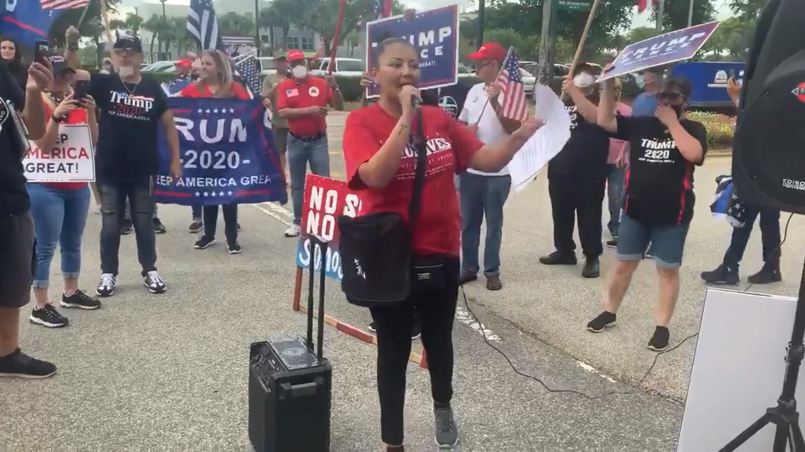 Trump supporters rally against Black Lives Matter and – shockingly – make it about hating LGBT+ people