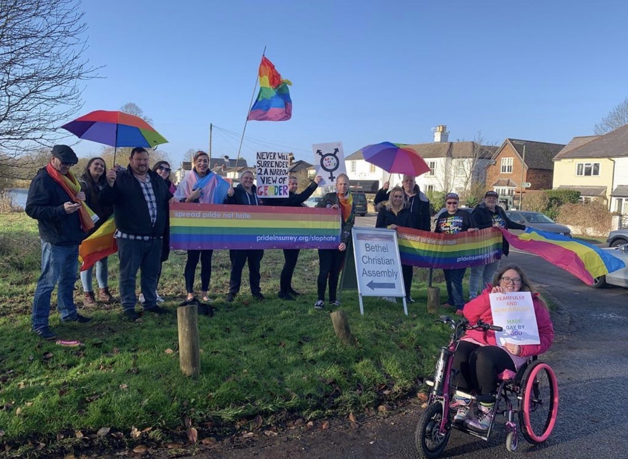 Christian group kicked out of leafy south England village after trying to recruit Pride goers into hateful conversion therapy