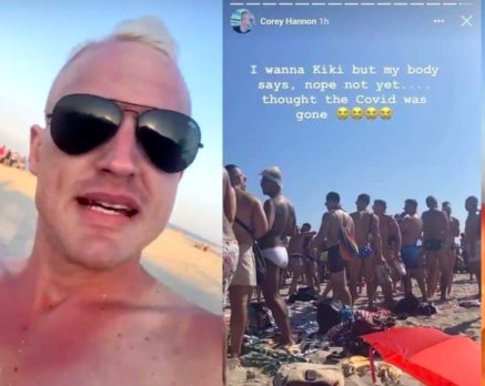 Hundreds flock to gay party hotspot Fire Island – including one man who admitted he had coronavirus