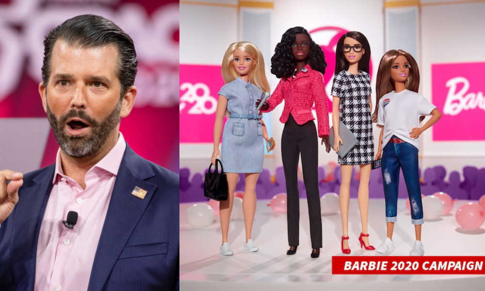 Donald Trump Jr finally got his Twitter account back and couldn't wait to... accuse Barbie of voter fraud. Yes, really