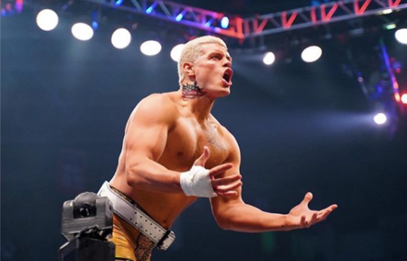 Wrestling star Cody Rhodes emphatically lays the smackdown on homophobe ahead of title match with gay wrestler