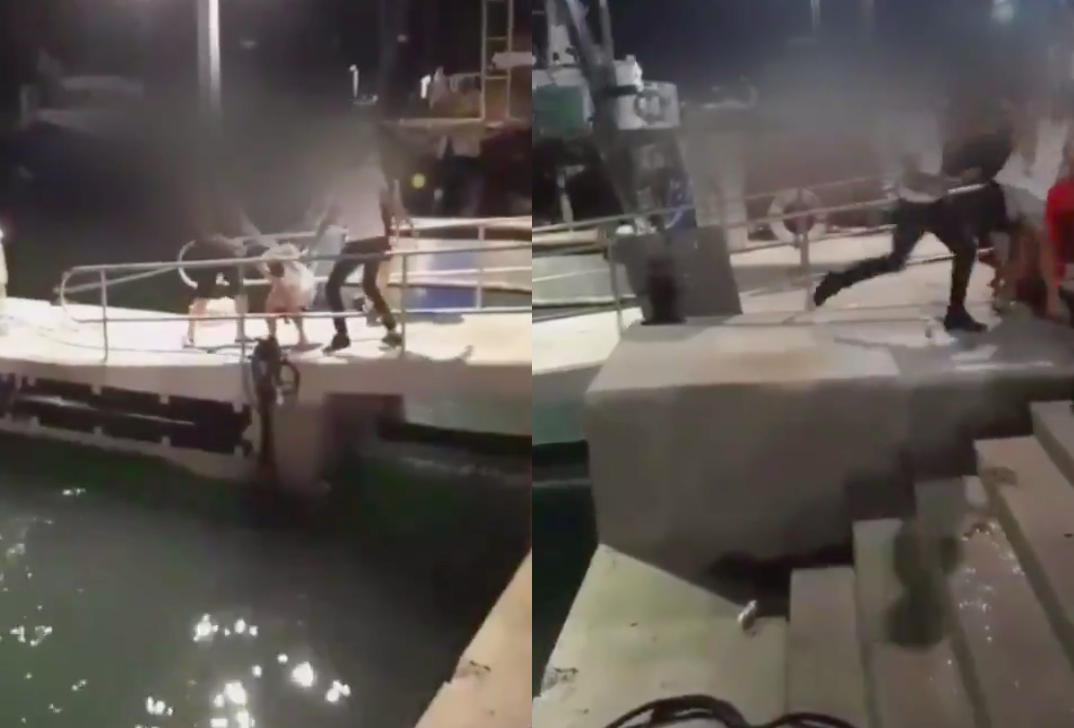 Hundreds of people stand by and watch as young gay Arab couple is spat on and beaten mercilessly in horrific homophobic attack