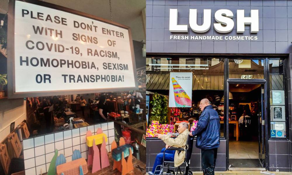 Lush warns bigots in no uncertain terms 'don't enter with signs of transphobia' after store targeted with hate