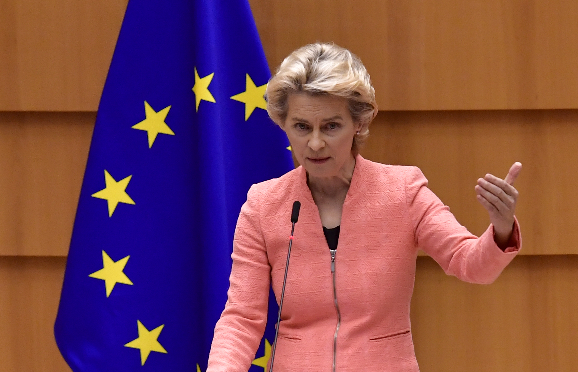 'LGBT-free zones' are humanity-free zones and have no place in the European Union, says president Ursula von der Leyen