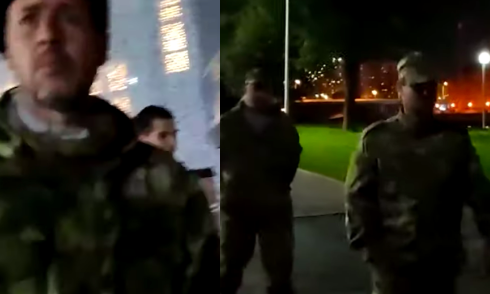 Russian 'Cossack soldiers' prowled the streets hunting down LGBT+ folk during Pride week. They wound up targeting straight people