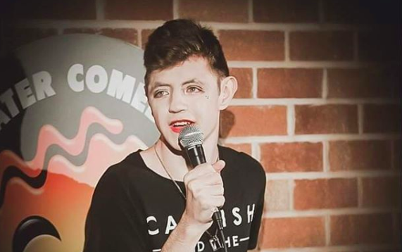 Gender-fluid comedian spat on and called vile slur in front of young children for the 'crime' of wearing make-up