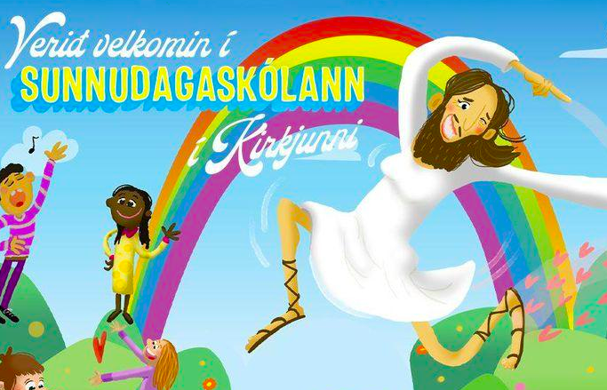 Church depicts Jesus as genderqueer with breasts, a beard and make-up so 'everyone sees themselves in Christ'