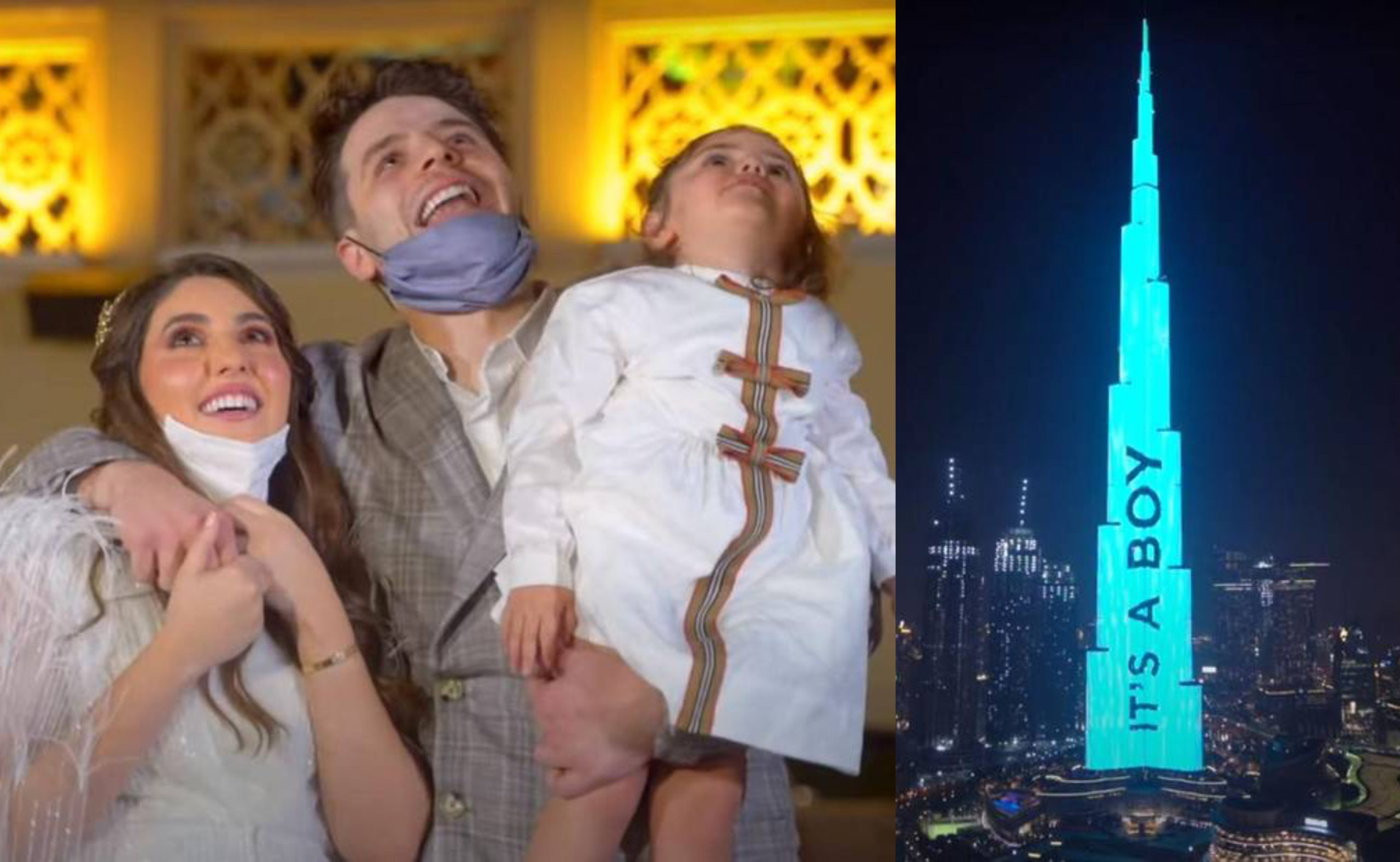 Dubai influencers project 'It's a boy!' on world's tallest tower in 'truly unhinged' gender reveal party. It cost $140,000