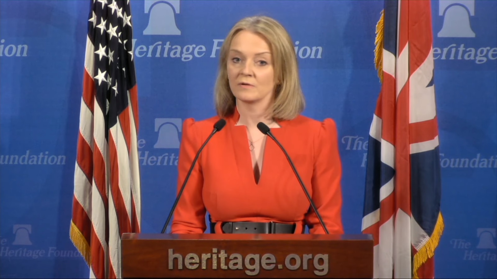 Equalities minister Liz Truss sits on anti-LGBT+ Heritage Foundation panel – again – and talks about dinner plates