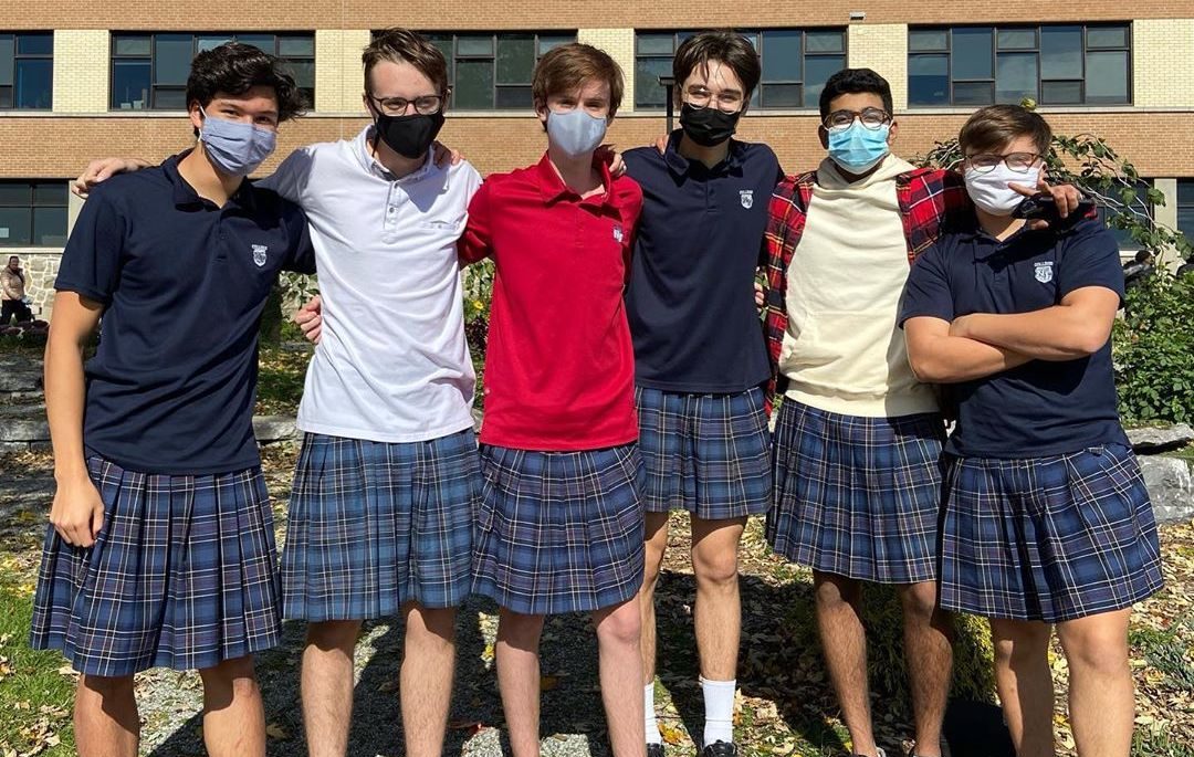 100 teenage boys turned up to school in skirts to protest sexism, homophobia and toxic masculinity