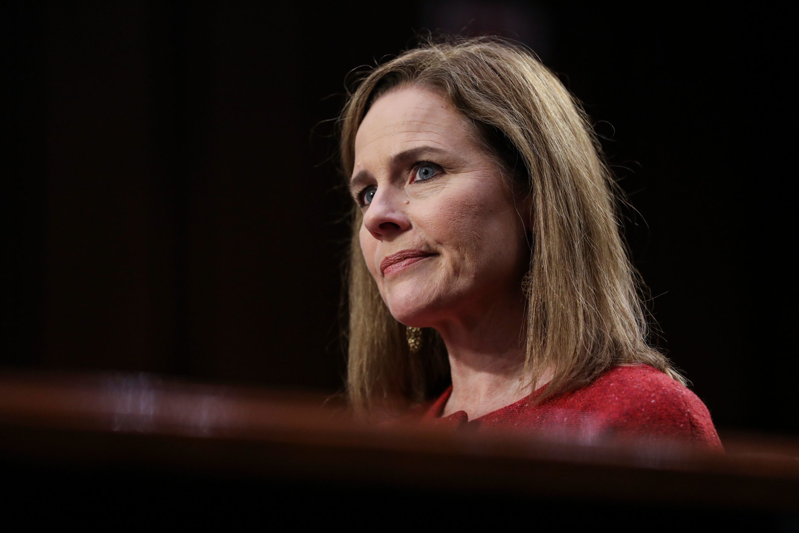 Amy Coney Barrett could be sworn in to the Supreme Court as soon as Monday as poll finds a third of Democrat voters back her