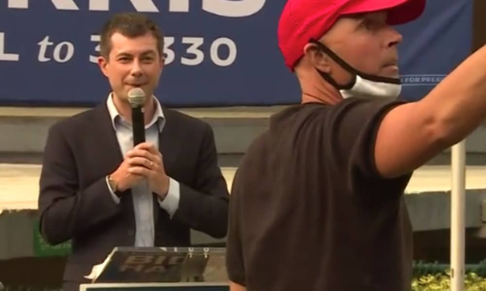 Pete Buttigieg reveals what was going through his mind as he dominated Trump supporter who hijacked his rally