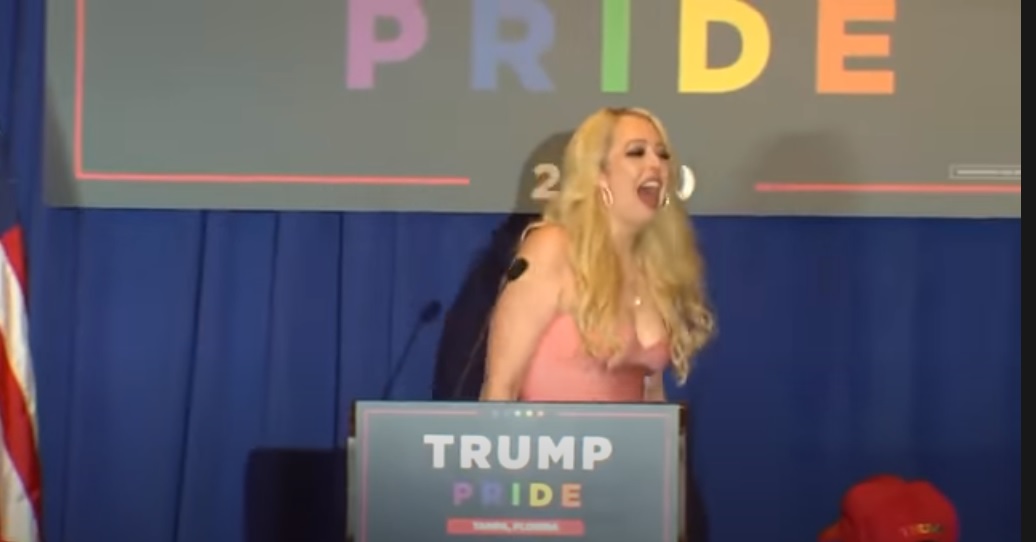 Tiffany Trump promises a 'cure for AIDS' and misspells LGBT+ in chaotic Trump Pride rally appearance
