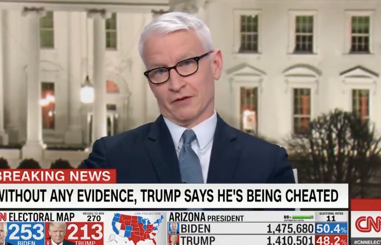 Anderson Cooper calls Trump 'an obese turtle on his back flailing in the hot sun' – and it's an image now seared on our retinas