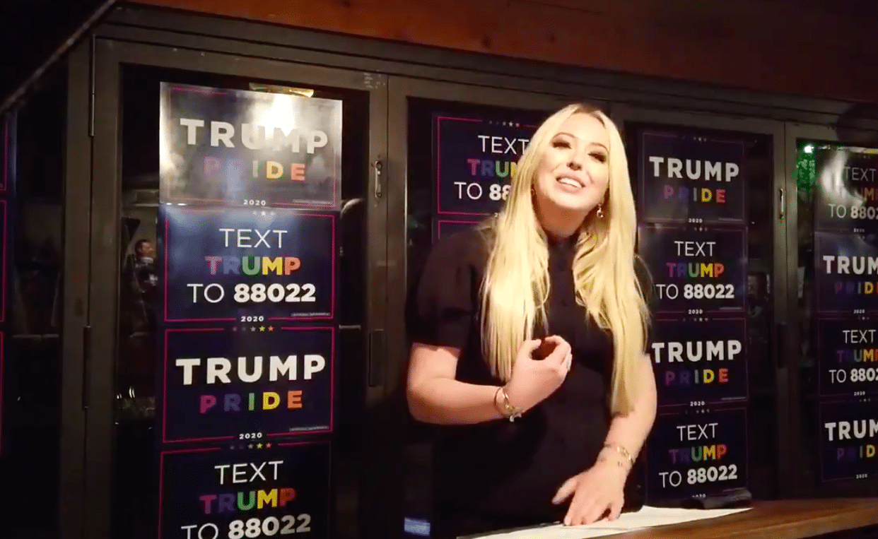 Tiffany Trump's second 'Trump Pride' rally ends in chaos as security guards wrestle with LGBT+ protesters