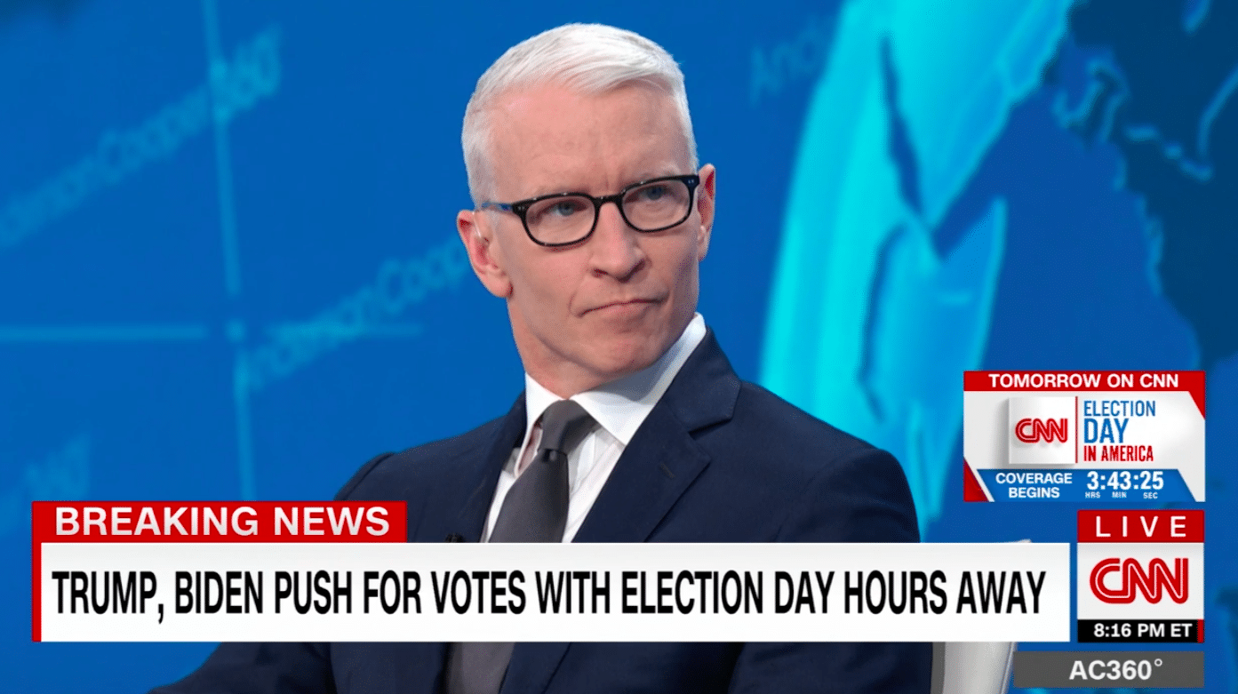 Anderson Cooper calls out Donald Trump's voter suppression attempts as 'complete BS'