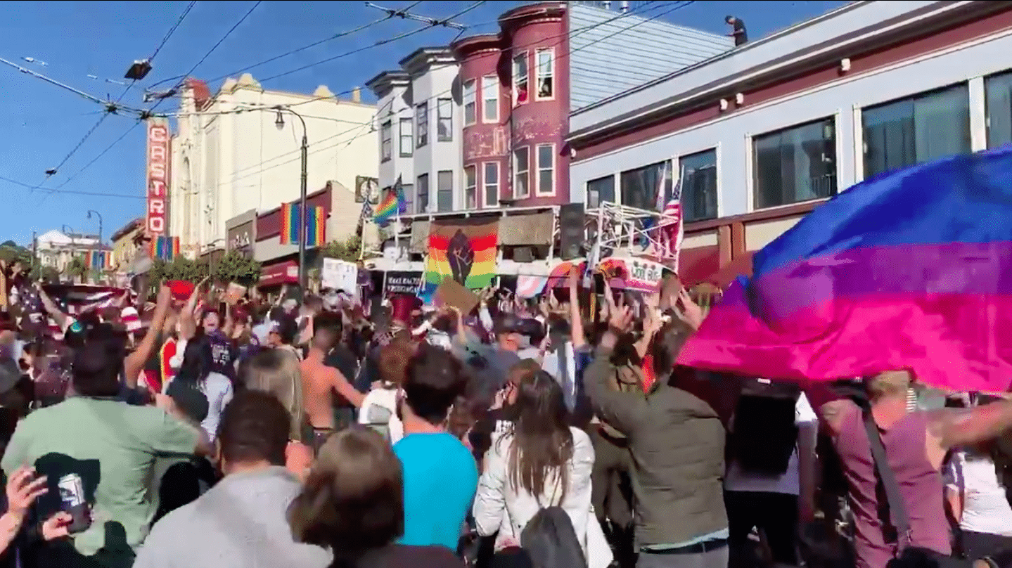 Jubilant Biden supporters take to the streets to dance to Cher, Village People and more. Yes, they believe in life after Trump