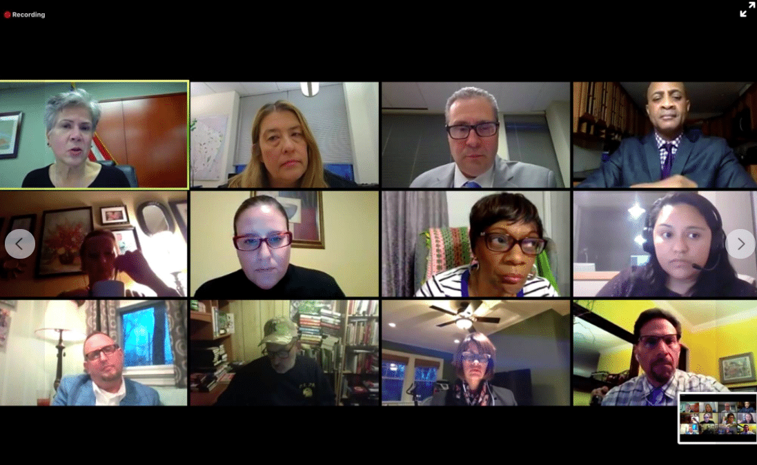 Homophobic school trustee humiliated after going to the toilet while on mortifying 150-person Zoom call