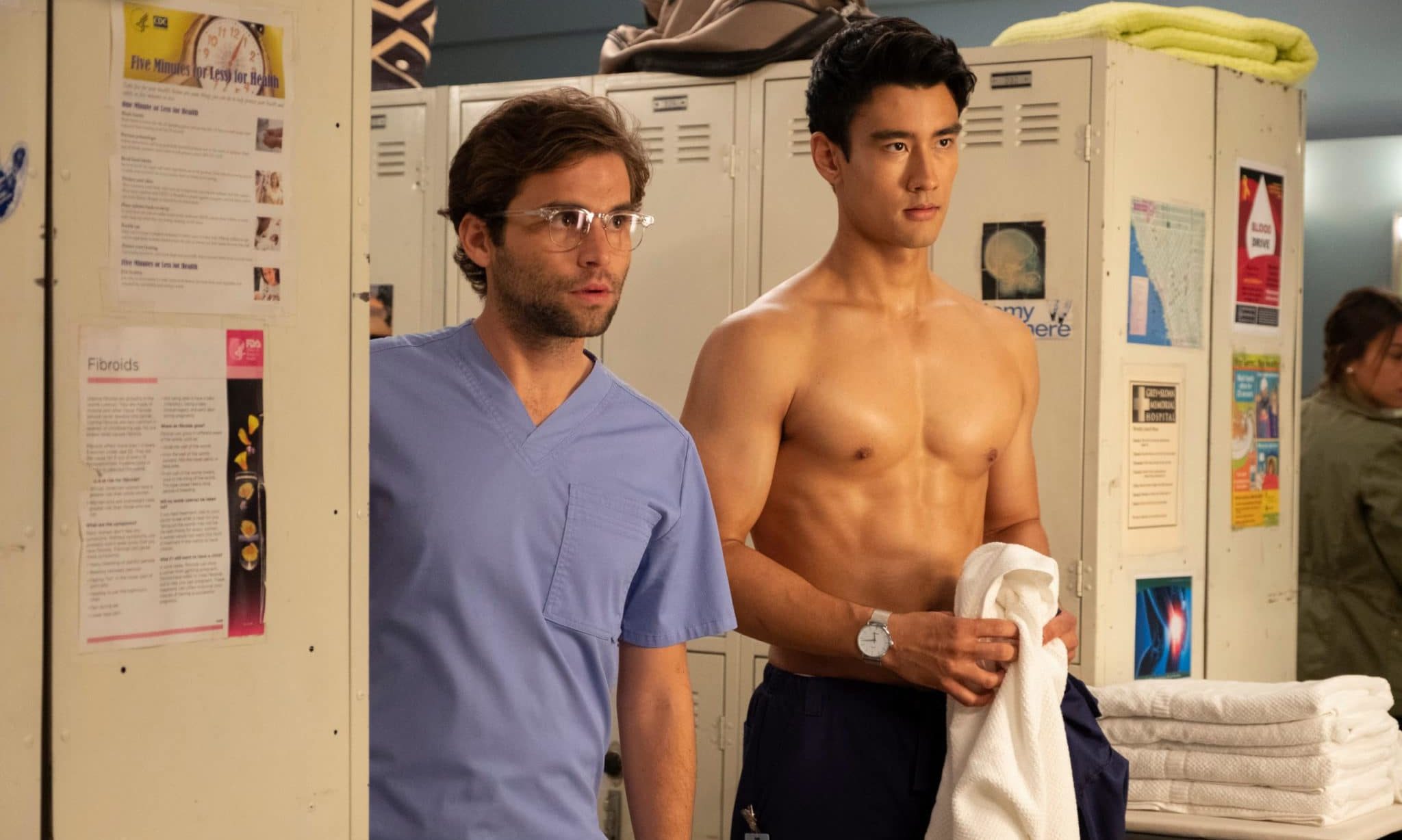 Gay Grey's Anatomy doctors return with a handy example of how to have safer oral sex during a pandemic