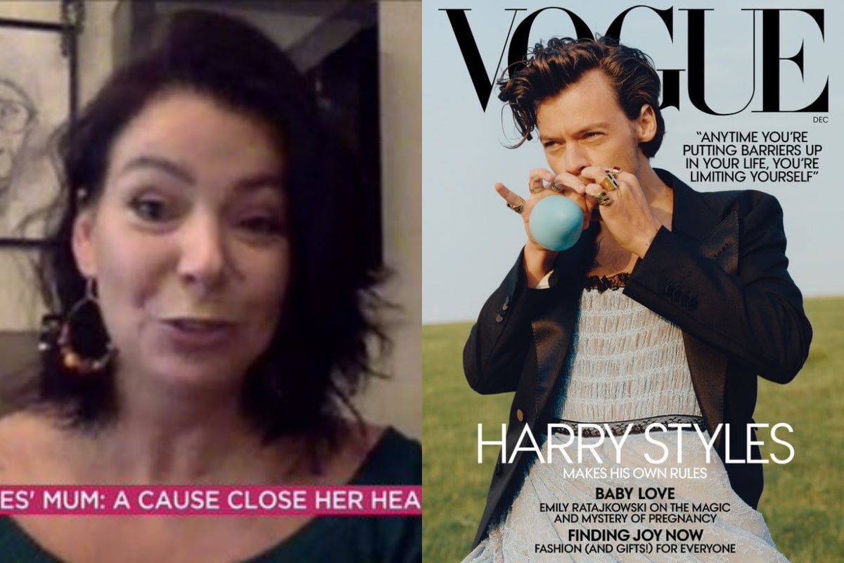 Harry Styles' mum defends her son's right to wear a gorgeous ballgown: 'I think I had something to do with it'