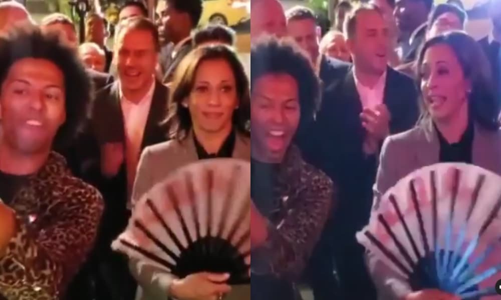 Kamala Harris camply goes where Mike Pence could never – snapping a 'halleloo' fan with Drag Race legend Shangela