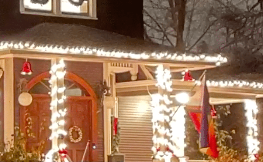 Homophobic thug burns family's Pride flag in 'threatening act of violence'. So the family decided to do something about it