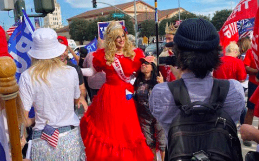 Right-wing drag queen Lady Maga learns the hard way how homophobic Trump fans can be