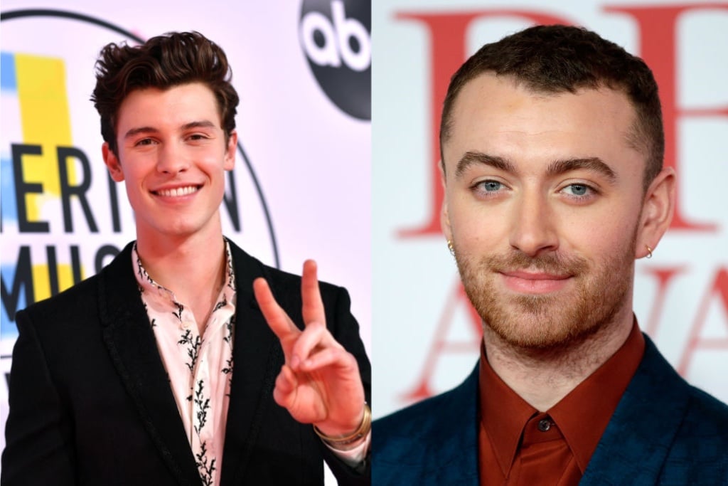 Shawn Mendes issues a grovelling apology after he accidentally misgendered Sam Smith at a virtual concert