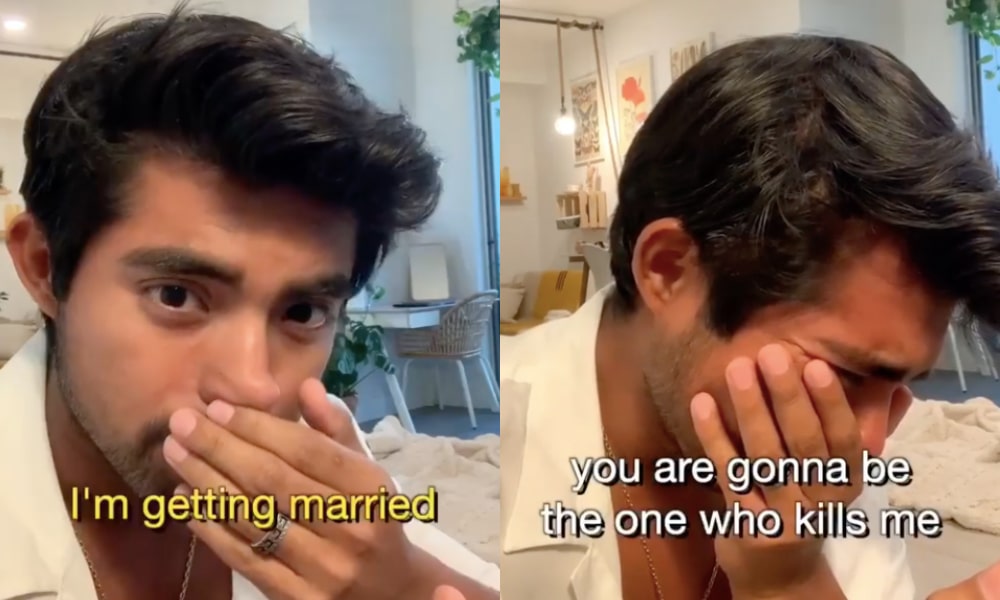 Gay man breaks down in tears after own mum condemns him to hell for marrying his boyfriend