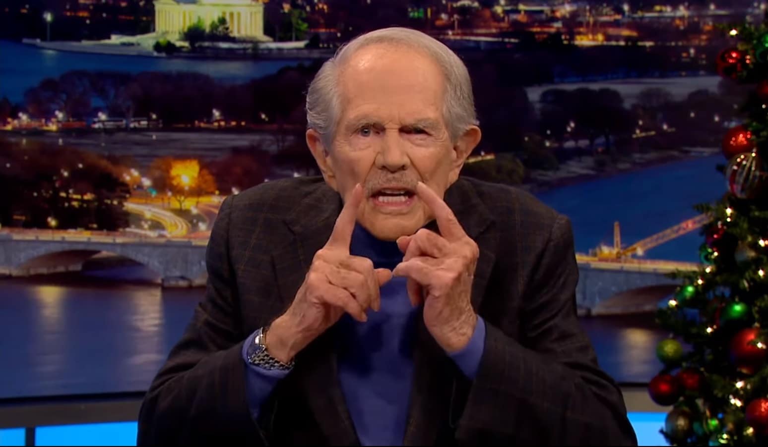 Anti-LGBT+ televangelist Pat Robertson wants God to steal election for Donald Trump. Yes, really