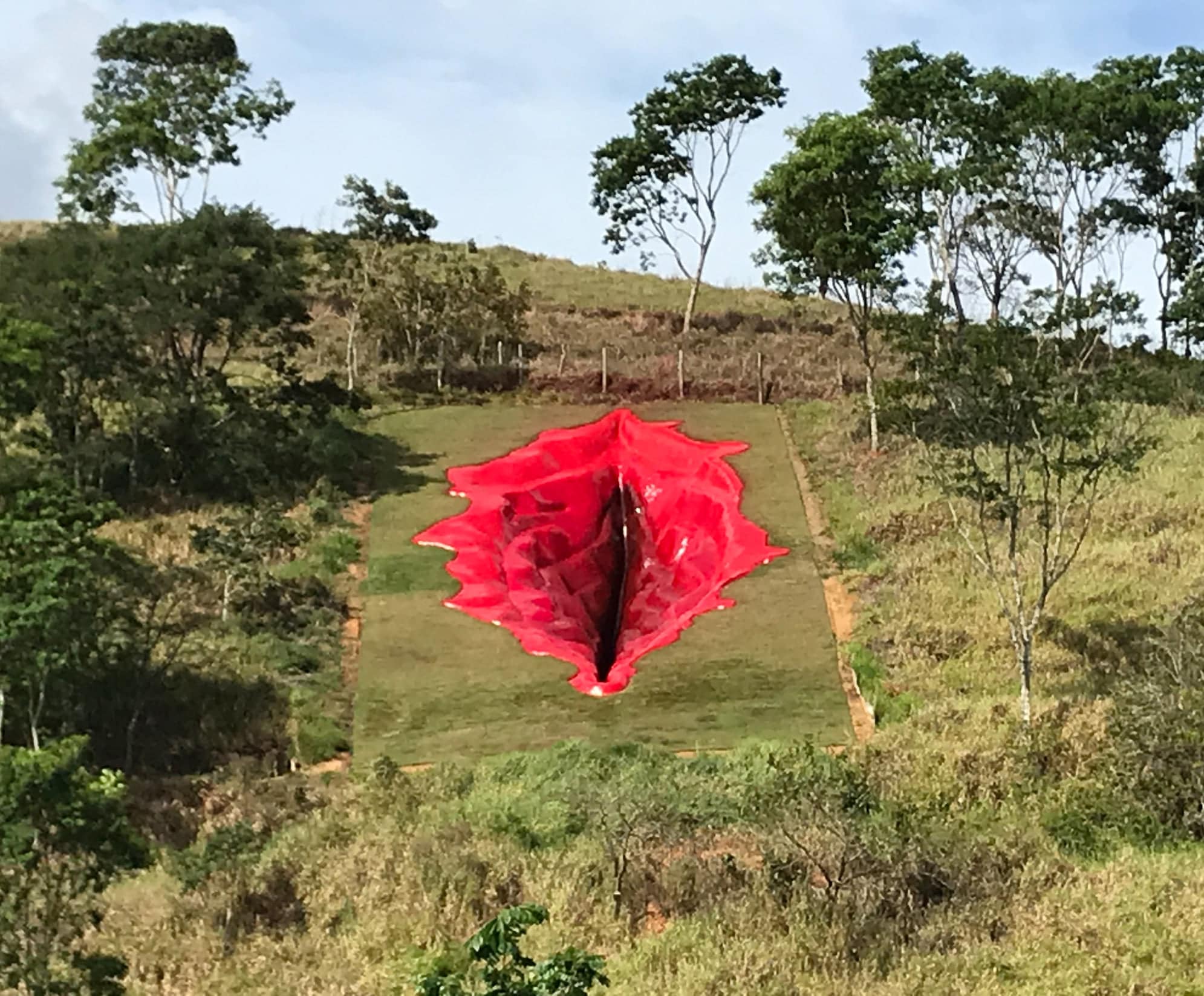 Spectacular 33-metre-long vulva sculpture appears in Brazil – to the horror of fragile Bolsonaro supporters