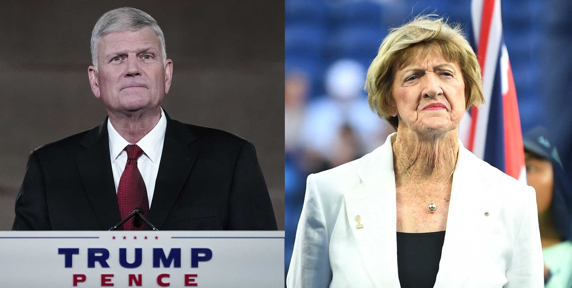 Tennis bigot Margaret Court 'quoting the Bible' when she attacks LGBT+ people, claims Franklin Graham