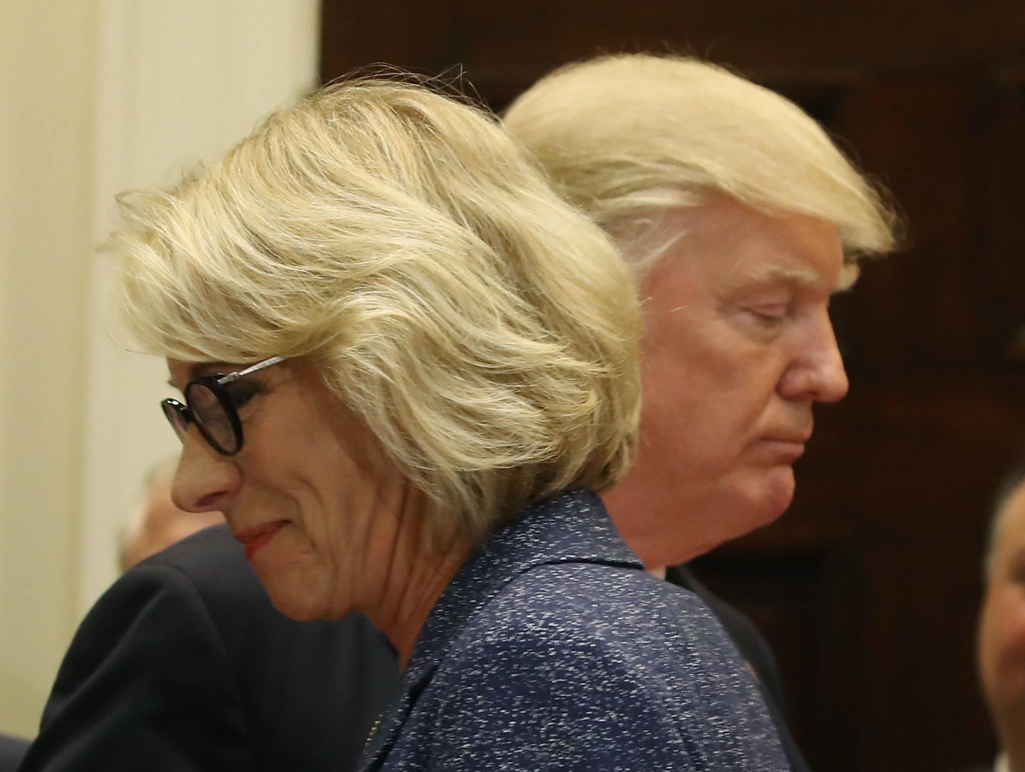 Even transphobe and spineless Trump sycophant Betsy DeVos has resigned over white supremacy riots