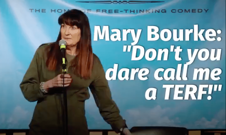 Comedian Mary Bourke sparks outrage by mocking trans-inclusive language for cheap laughs