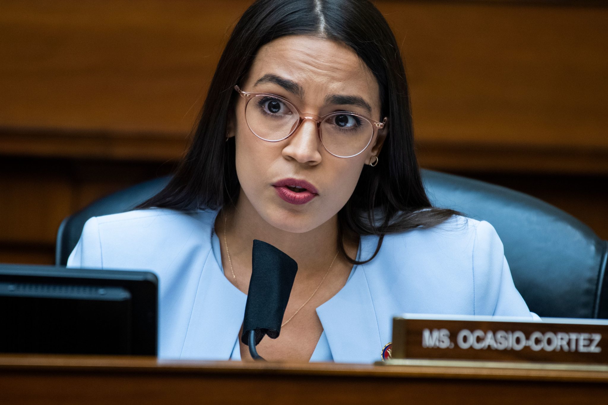 Alexandria Ocasio-Cortez shuts down Republicans shamelessly attacking Joe Biden for killing Trump's trans military ban