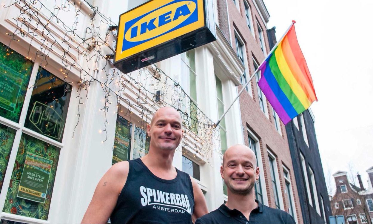 Amsterdam's oldest gay bar renamed 'IKEA' in protest at superstore remaining open through lockdown