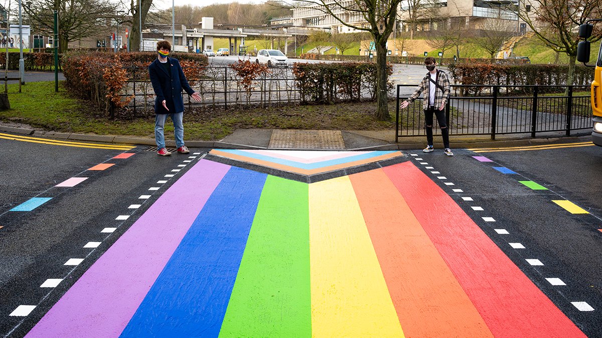 Rainbow Pride crossing whips up passionate debate: 'You’re getting offended by concrete'