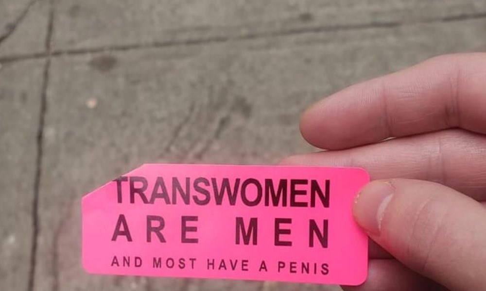 Gay couple confronts women putting up ‘disgusting and dangerous’ transphobic stickers: ‘You know being transphobic kills people?’
