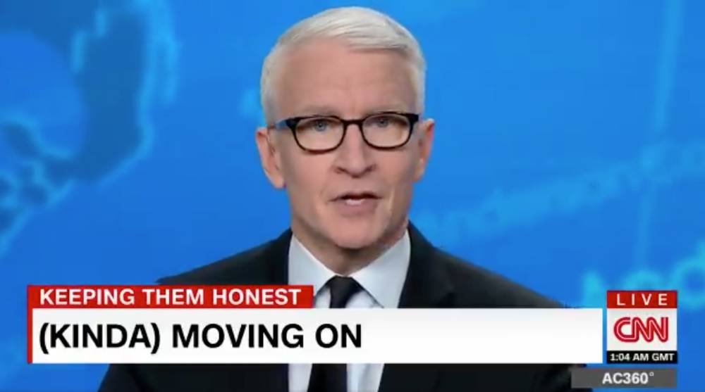 Furious Anderson Cooper calls out Mitch McConnell's 'backflip' on Trump for what it is