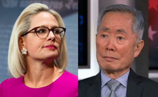 George Takei calls out bisexual senator Kyrsten Sinema over 'baffling' support for Equality Act roadblock