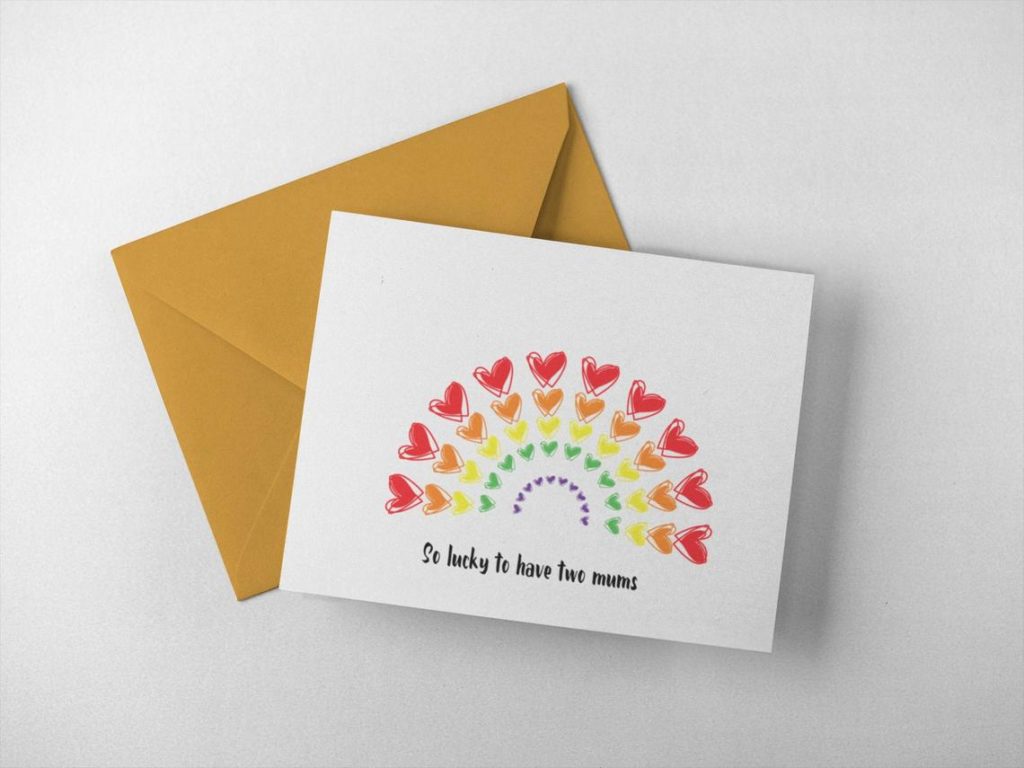 A rainbow of hearts Mother