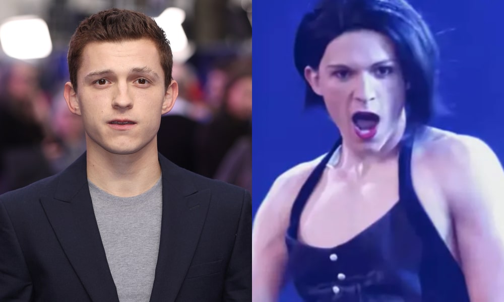 Tom Holland's iconic Rihanna Lip Sync Battle was almost a Britney Spears tribute – red catsuit and all