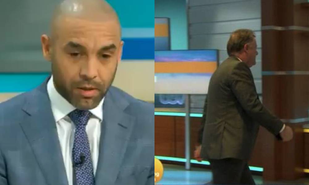 Piers Morgan storms off set after being called out for 'diabolical' behaviour towards Meghan Markle