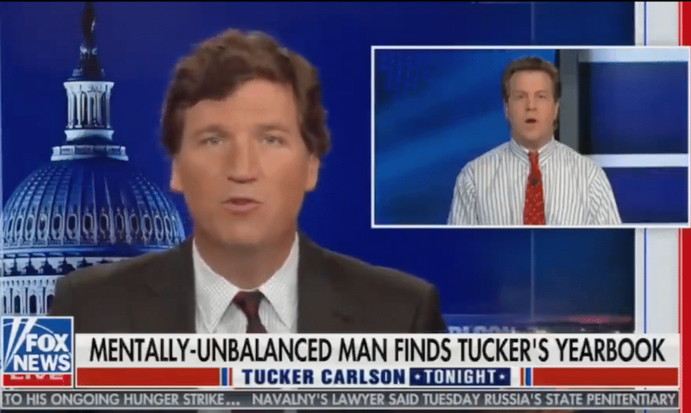 Fox News host Tucker Carlson appears to support Harvey Milk's assassin