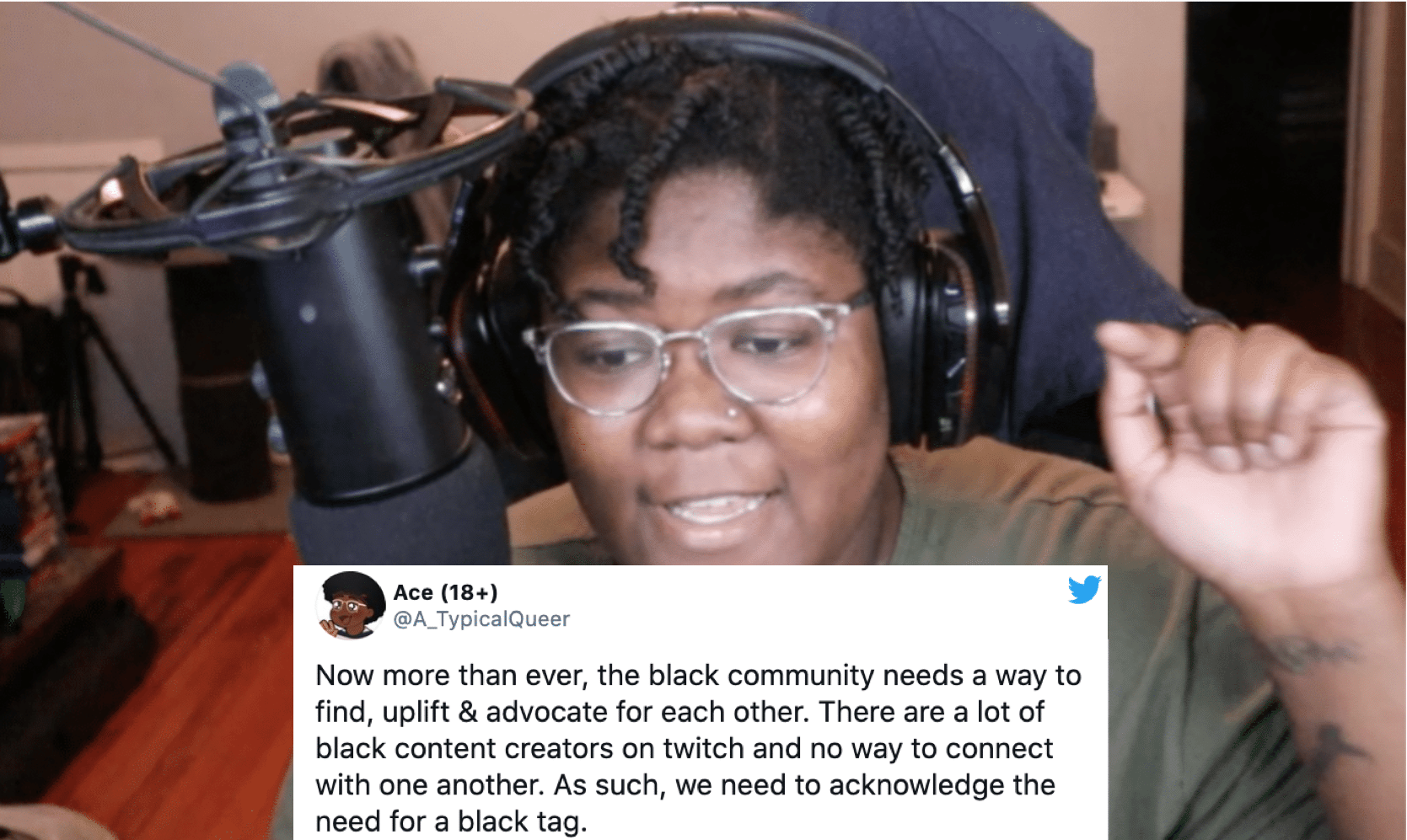 'We deserve a Black tag': Queer Twitch streamer launches campaign to improve visibility on the platform