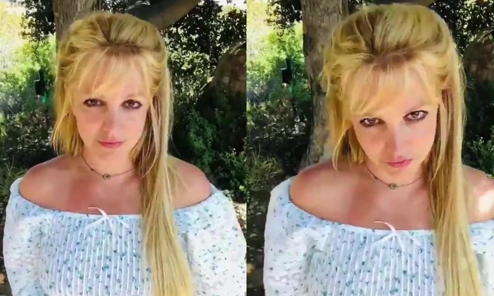 Britney Spears says she's 'happy to share' with fans that are 'concerned with my life' in cryptic video
