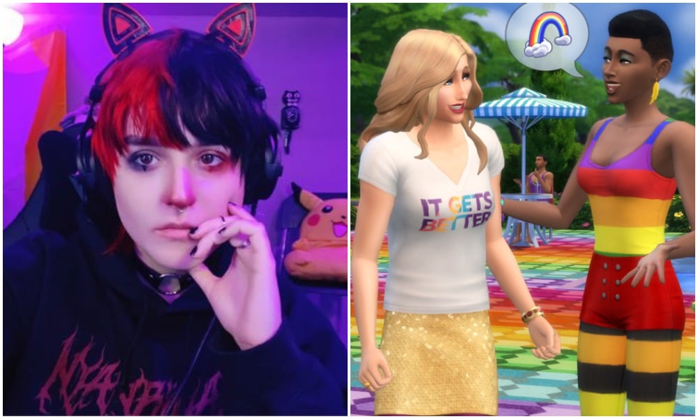 Trans non-binary Sims 4 streamer petitions for inclusive pronouns to be added to the hit life sim