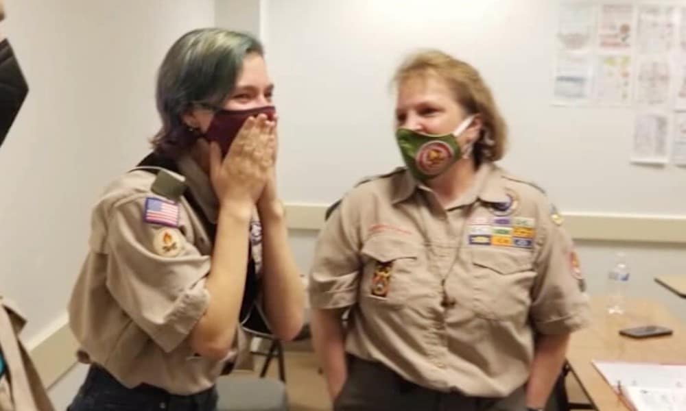 Trans teen fulfils lifelong dream of becoming an Eagle Scout after cruel ban lifted
