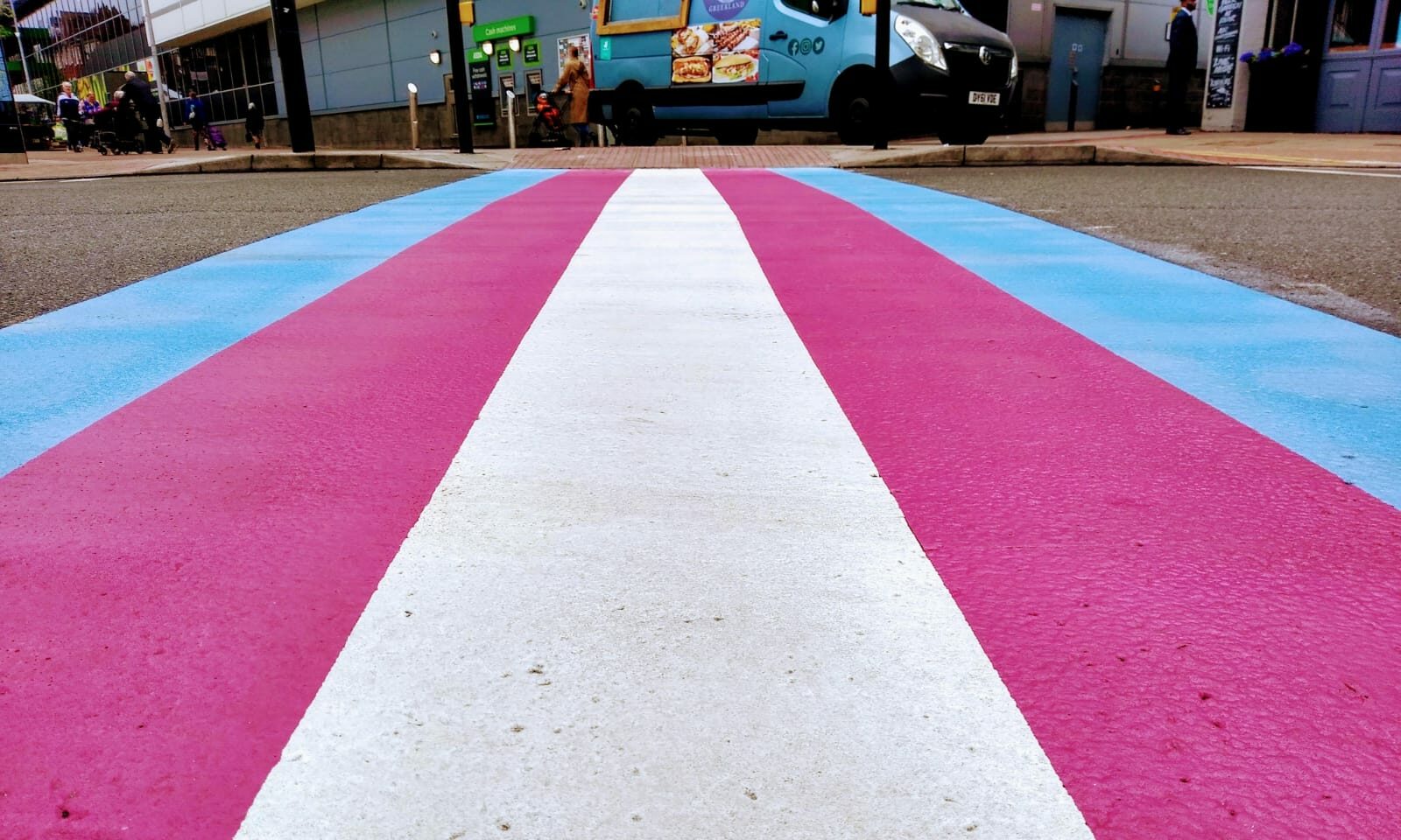 UK's first-ever trans Pride crossing unveiled to 'celebrate the richness trans people bring to our community'