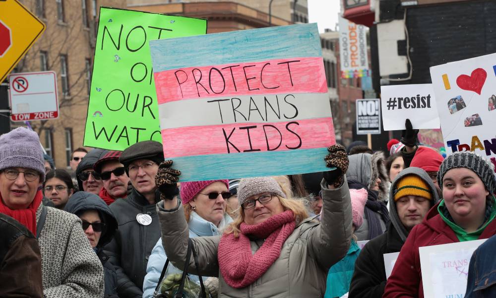 trans rights protest chicago illinois